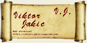 Viktor Jakić vizit kartica